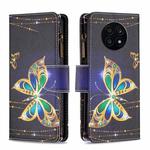 For Honor X20 Colored Drawing Pattern Zipper Leather Phone Case(Big Butterfly)
