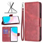 For Honor 50 Lite / Huawei nova 8i Lambskin Texture Pure Color Leather Phone Case(Red)