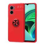 For Xiaomi Redmi Note 11E Metal Ring Holder TPU Phone Case(Red)