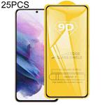 For Samsung Galaxy S21+ 5G 25pcs Full Glue Screen Tempered Glass Film