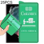 For Samsung Galaxy S22 Ultra 5G 25pcs 9D Full Screen Glue Ceramic Film