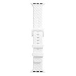 Braided Texture Silicone Watch Band For Apple Watch Series 8&7 41mm / SE 2&6&SE&5&4 40mm / 3&2&1 38mm(White)
