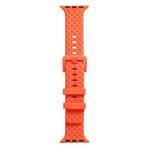 Braided Texture Silicone Watch Band For Apple Watch Series 8&7 41mm / SE 2&6&SE&5&4 40mm / 3&2&1 38mm(Orange)