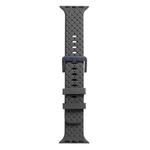 Braided Texture Silicone Watch Band For Apple Watch Ultra 49mm / Series 8&7 45mm / SE 2&6&SE&5&4 44mm / 3&2&1 42mm(Grey)