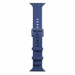 Braided Texture Silicone Watch Band For Apple Watch Ultra 49mm / Series 8&7 45mm / SE 2&6&SE&5&4 44mm / 3&2&1 42mm(Blue)