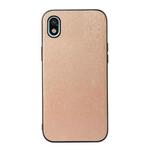 For Sony Xperia Ace III Wood Texture PU Phone Case(Gold)