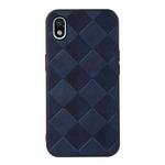 For Sony Xperia Ace III Weave Plaid PU Phone Case(Blue)