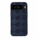 For Google Pixel 7 5G Weave Plaid PU Phone Case(Blue)