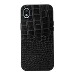 For Sony Xperia Ace III Crocodile Top Layer Cowhide Leather Phone Case(Black)