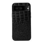 For Google Pixel 7 5G Crocodile Top Layer Cowhide Leather Phone Case(Black)