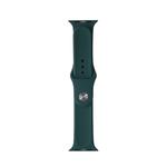 For Apple Watch Series 7 41mm / 6 & SE & 5 & 4 40mm / 3 & 2 & 1 38mm Mutural Liquid Silicone Watch Band(Green)