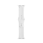 For Apple Watch Series 7 41mm / 6 & SE & 5 & 4 40mm / 3 & 2 & 1 38mm Mutural Liquid Silicone Watch Band(White)