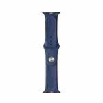 For Apple Watch Ultra 49mm / Series 8&7 45mm / SE 2&6&SE&5&4 44mm / 3&2&1 42mm Mutural Liquid Silicone Watch Band(Blue)