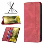 For Xiaomi Redmi 10C Magnetic RFID Blocking Anti-Theft Leather Phone Case(Red)