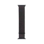 For Apple Watch Series 7 41mm / 6 & SE & 5 & 4 40mm / 3 & 2 & 1 38mm Mutural Nylon Watch Band(Black Red)