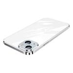 For iPhone 13 SULADA Diamond Lens Protector Plated Frosted Case(Silver)
