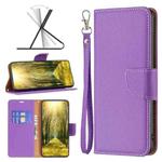 For Xiaomi Redmi 10 5G / Note 11E Litchi Texture Pure Color Leather Phone Case(Purple)