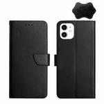 For iPhone 11 Genuine Leather Fingerprint-proof Horizontal Flip Phone Case (Black)