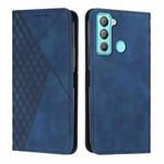 For Tecno POP 5 LTE Diamond Splicing Skin Feel Magnetic Leather Phone Case(Blue)