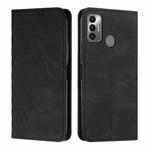 For Tecno Spark 7 Diamond Splicing Skin Feel Magnetic Leather Phone Case(Black)