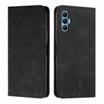 For Tecno Spark 8P Diamond Splicing Skin Feel Magnetic Leather Phone Case(Black)