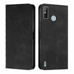 For Tecno Spark Go 2020 & 2021 / 6 Go Diamond Splicing Skin Feel Magnetic Leather Phone Case(Black)