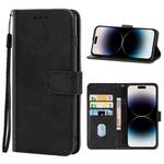 For iPhone 14 Pro Leather Phone Case(Black)
