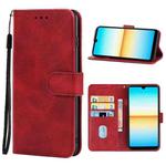 Leather Phone Case For Sony Xperia Ace III(Red)
