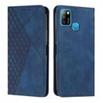 For Infinix Hot 10 Lite / Smart 5 2020 Diamond Splicing Skin Feel Magnetic Leather Phone Case(Blue)