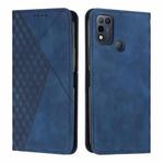 For Infinix Hot 11 Play/10 Play/Smart 5 2021 Diamond Splicing Skin Feel Magnetic Leather Phone Case(Blue)