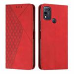 For Infinix Hot 11 Play/10 Play/Smart 5 2021 Diamond Splicing Skin Feel Magnetic Leather Phone Case(Red)