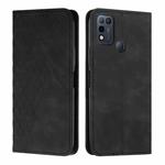 For Infinix Hot 11 Play/10 Play/Smart 5 2021 Diamond Splicing Skin Feel Magnetic Leather Phone Case(Black)