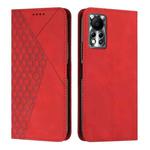 For Infinix Hot 11S NFC Diamond Splicing Skin Feel Magnetic Leather Phone Case(Red)