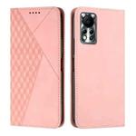 For Infinix Hot 11S NFC Diamond Splicing Skin Feel Magnetic Leather Phone Case(Rose Gold)
