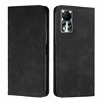 For Infinix Hot 11S NFC Diamond Splicing Skin Feel Magnetic Leather Phone Case(Black)