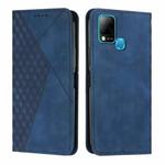 For Infinix Hot 10S / 10T / 10S NFC Diamond Splicing Skin Feel Magnetic Leather Phone Case(Blue)
