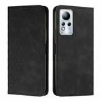 For Infinix Note 11 Diamond Splicing Skin Feel Magnetic Leather Phone Case(Black)