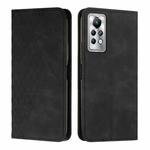 For Infinix Note 11 Pro / 11S Diamond Splicing Skin Feel Magnetic Leather Phone Case(Black)