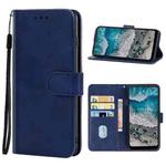 Leather Phone Case For Nokia X100(Blue)