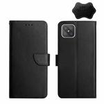 For OPPO Reno4 Z 5G Genuine Leather Fingerprint-proof Horizontal Flip Phone Case(Black)