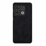 For OnePlus 10 Pro NILLKIN QIN Series Crazy Horse Texture Leather Phone Case(Black)