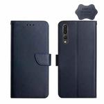 For Huawei P20 Pro Genuine Leather Fingerprint-proof Horizontal Flip Phone Case(Blue)
