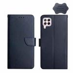 For Huawei P40 Lite Genuine Leather Fingerprint-proof Horizontal Flip Phone Case(Blue)
