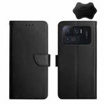 For Xiaomi Mi 11 Ultra Genuine Leather Fingerprint-proof Horizontal Flip Phone Case(Black)