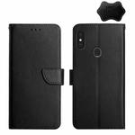 For Gigaset GS3 Genuine Leather Fingerprint-proof Horizontal Flip Phone Case(Black)