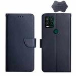 For Motorola Moto G Stylus 5G Genuine Leather Fingerprint-proof Horizontal Flip Phone Case(Blue)