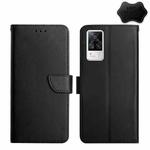 For vivo S9e Genuine Leather Fingerprint-proof Flip Phone Case(Black)