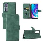For TCL 30 5G/30+ 5G Skin Feel Magnetic Flip Leather Phone Case(Green)
