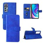 For TCL 30 5G/30+ 5G Skin Feel Magnetic Flip Leather Phone Case(Blue)