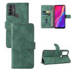 For TCL 30 SE Skin Feel Magnetic Flip Leather Phone Case(Green)